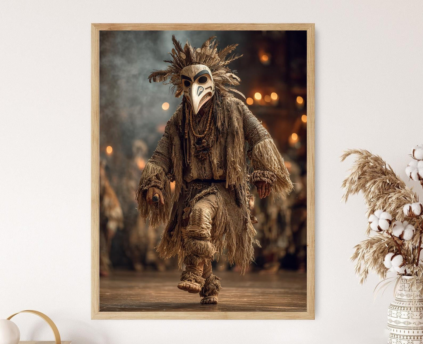 Affiche Danse du Corbeau Haida – Art Indigène du Pacific Nord-Ouest