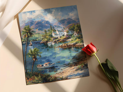 Affiche Écosse – Poster Paysage des Highlands en Art de Plockton