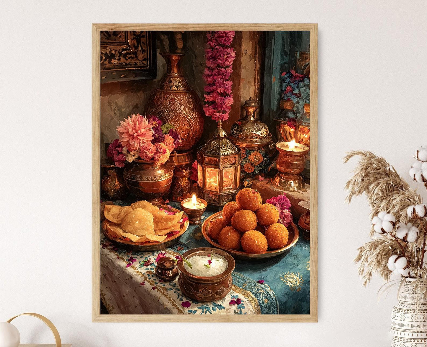 Affiche Navratri d'Ahmedabad – Tableau de Cuisine Indienne