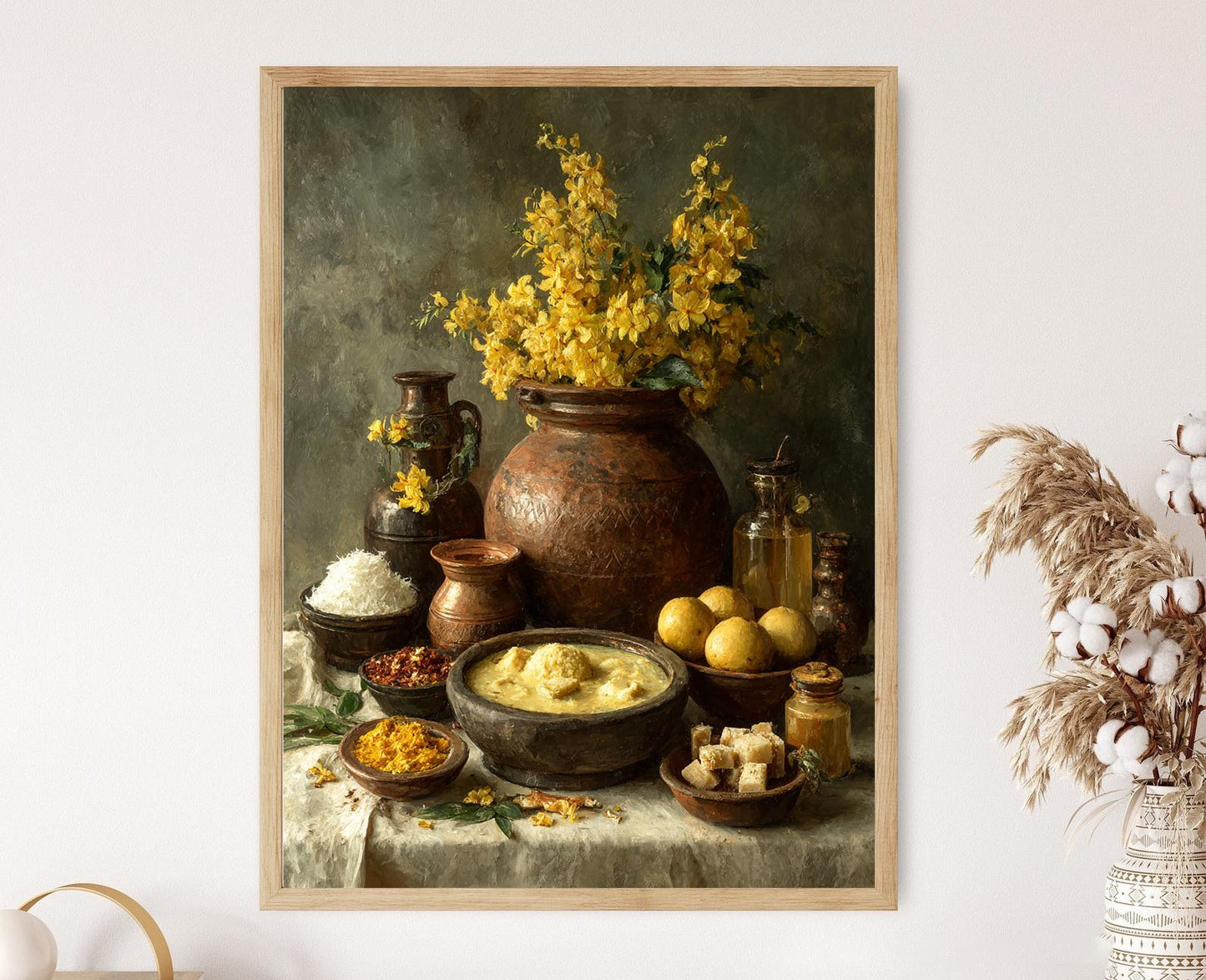 Affiche Kerala Vishu – Imprimé d’art traditionnel pour le Nouvel An indien