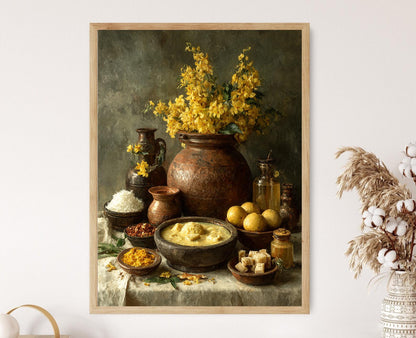 Affiche Kerala Vishu – Imprimé d’art traditionnel pour le Nouvel An indien