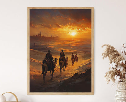 Affiche Marco Polo – Tableau Voyage Silk Road et Histoire Persane