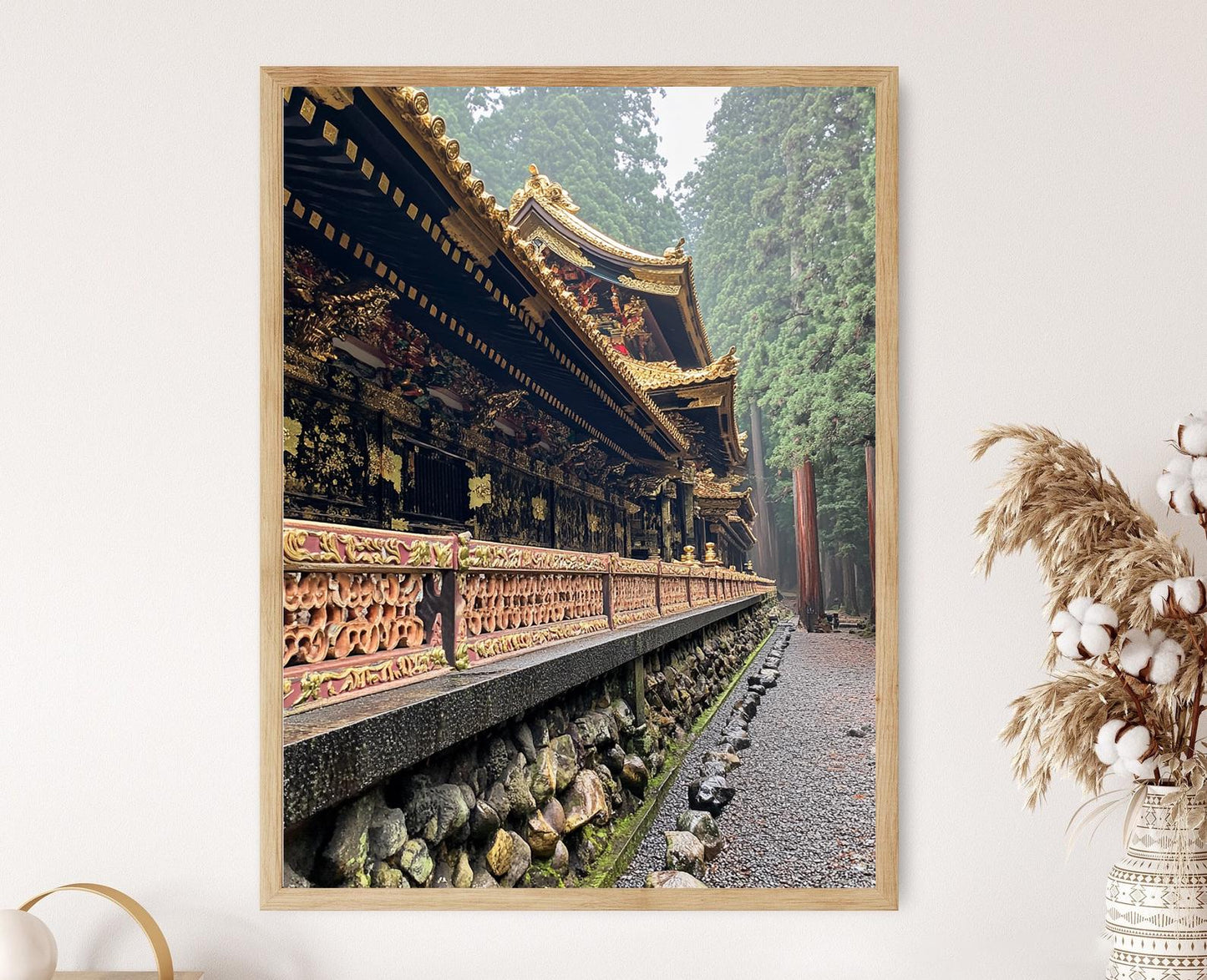 Affiche Nikko Toshogu – Poster d'Architecture Japonaise Ornée