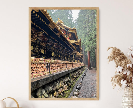 Affiche Nikko Toshogu – Poster d'Architecture Japonaise Ornée