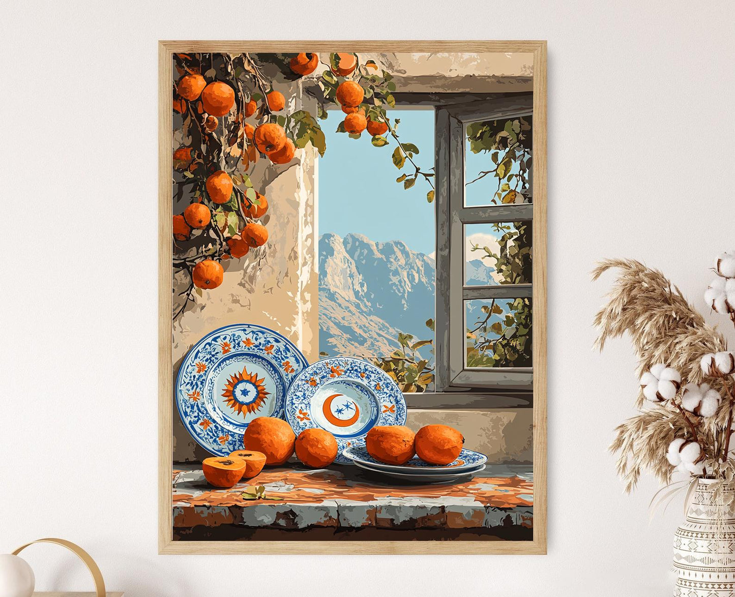 Affiche Art de la Poterie Tunisienne – Poster Céramique Méditerranéenne