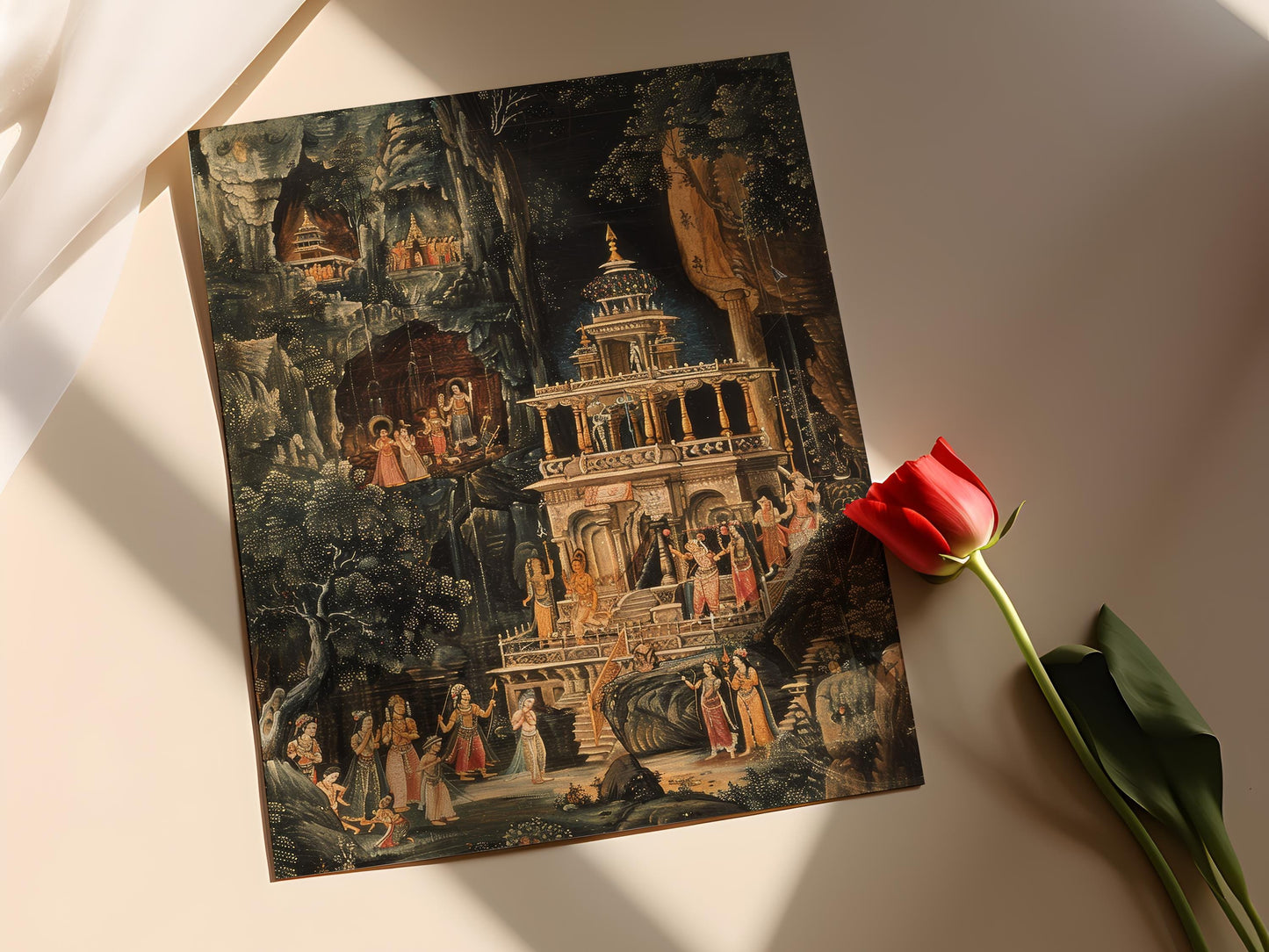 Affiche Ramakien – Peinture épique de la mythologie thaïlandaise