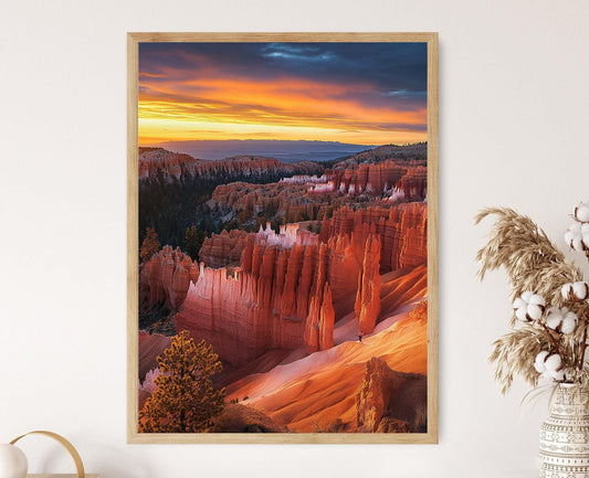 Affiche Bryce Canyon – Impression artistique des hoodoos et des couleurs de l'aube