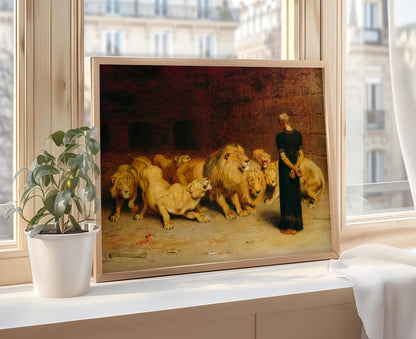 Affiche Daniel dans la fosse aux lions – Poster de Rivière (1872)
