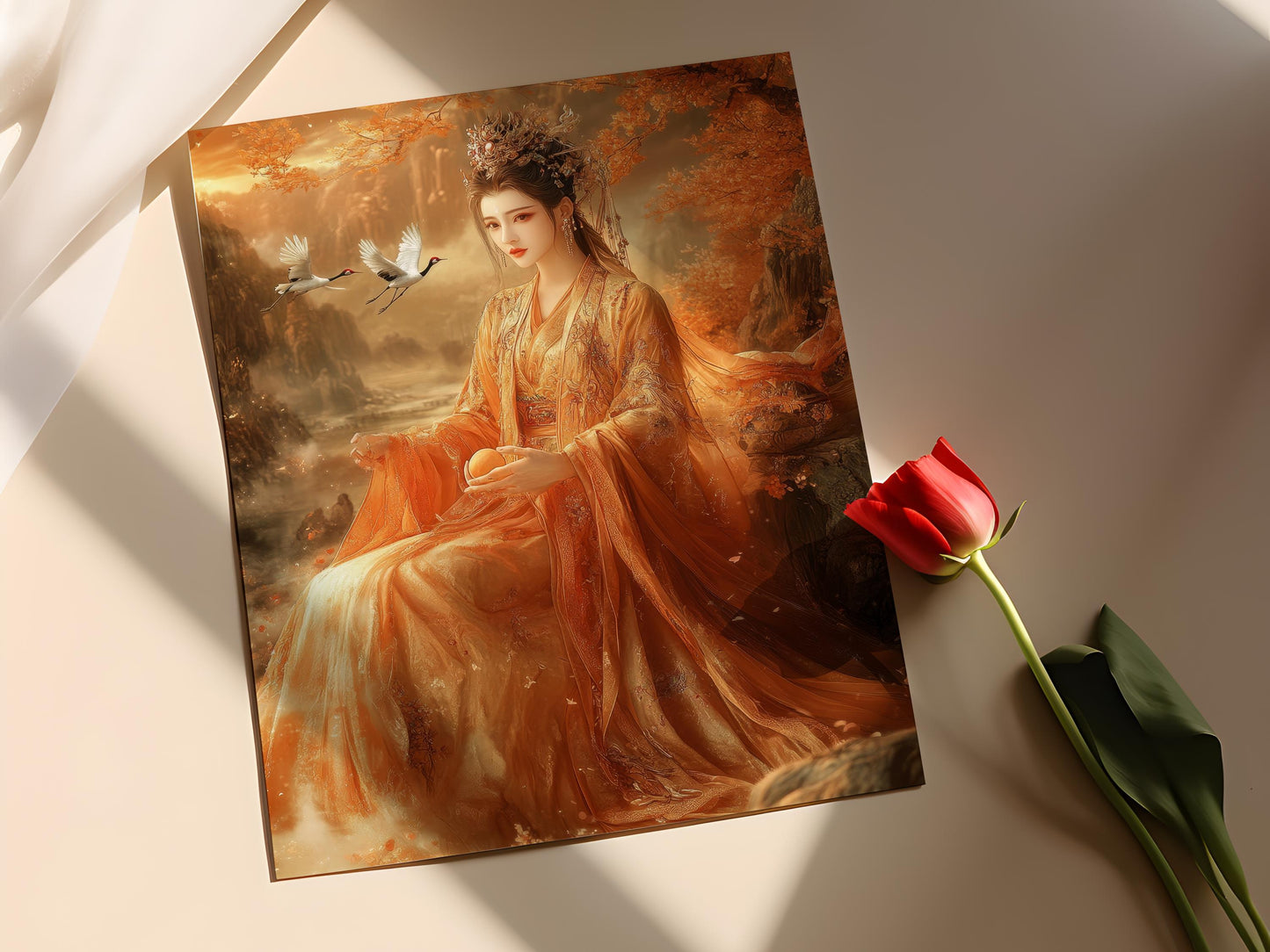 Affiche Xiwangmu – Art Print de la Déesse de l'Immortalité Chinoise