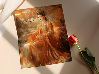 Affiche Xiwangmu – Art Print de la Déesse de l'Immortalité Chinoise