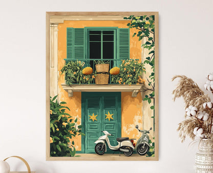 Affiche Marché Vietnamien – Poster Peinture Panier Ho Chi Minh