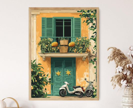 Affiche Marché Vietnamien – Poster Peinture Panier Ho Chi Minh