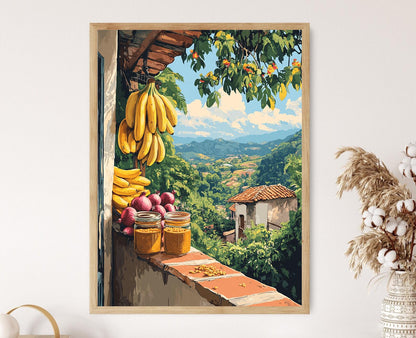 Affiche Marché d'Ouganda – Poster Peinture de Panier Kampala