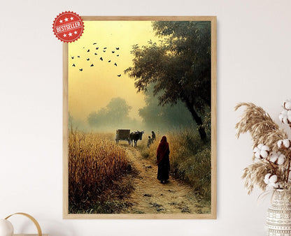 Affiche Khet Punjabi – Poster Art de Femmes au Travail dans les Champs