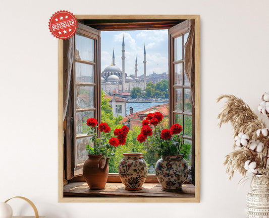 Affiche Vue d'Istanbul – Impression artistique du Bosphore
