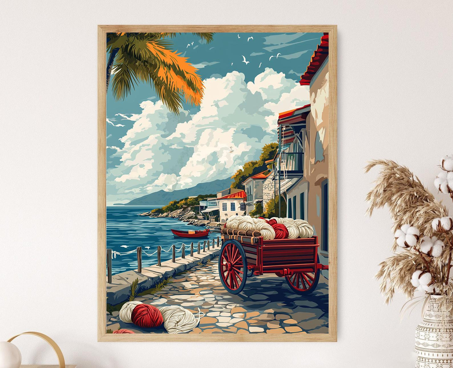 Affiche de la Cart de Laine de St. George – Poster Art de Grenade