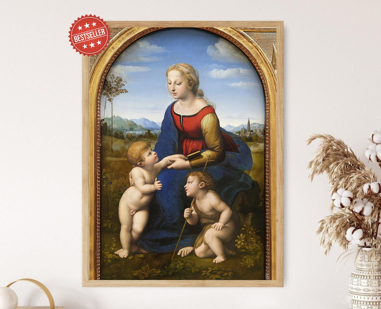 Affiche Vierge et Enfant de Raphaël – Impression d'art Renaissance