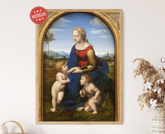 Affiche Vierge et Enfant de Raphaël – Impression d'art Renaissance