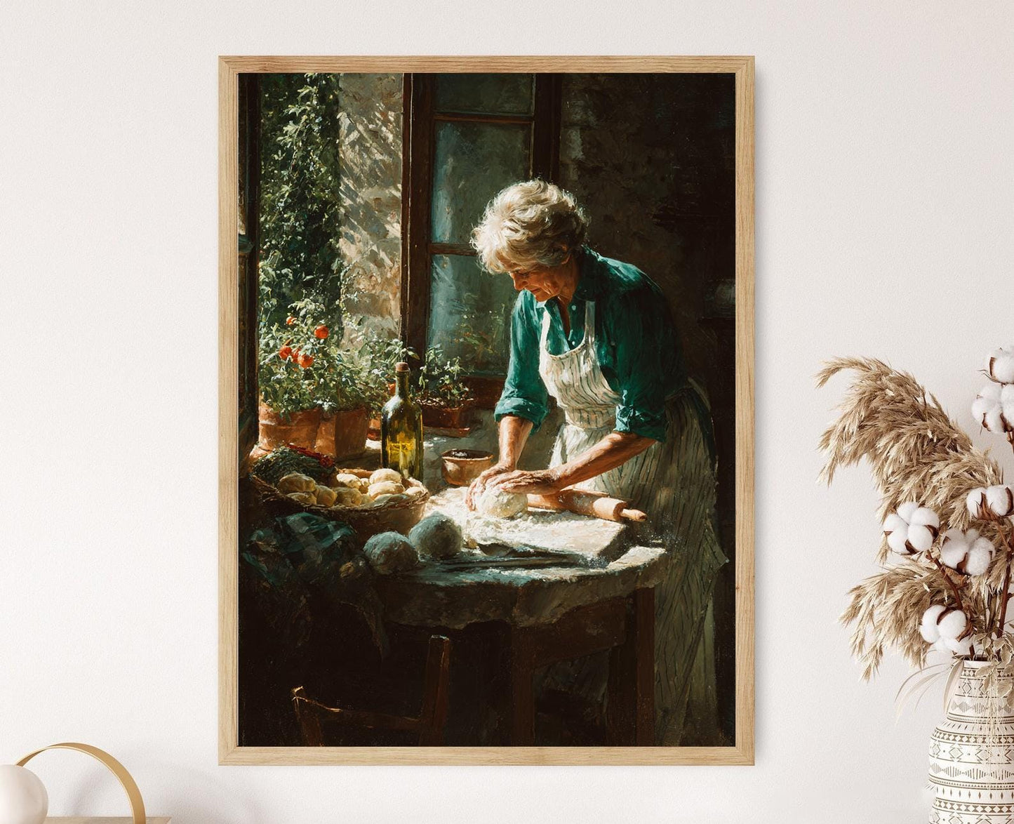 Affiche Tortellini de Bologne – Poster Art de Pâtes ensoleillé