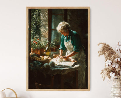 Affiche Tortellini de Bologne – Poster Art de Pâtes ensoleillé