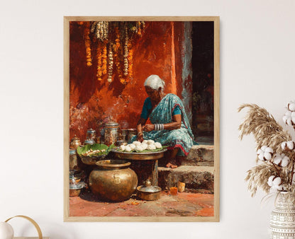 Affiche Goan Modak – Impression artistique de dumpling de grand-mère indienne