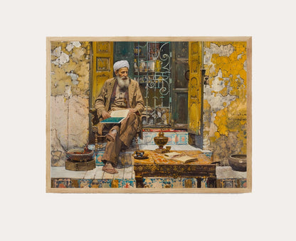 Affiche Art Osman Hamdi Bey – Reproduction Vintage Turque