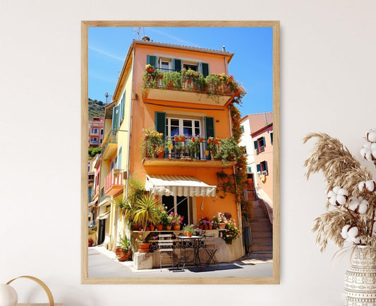 Affiche Côte d'Azur – Poster Art Vibrant pour Élévation Bureau, Cadeau Artiste