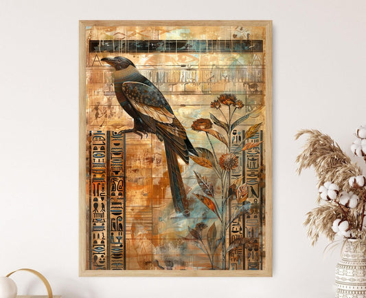 Affiche Murale Égyptienne Ancienne – Poster Décor Historique Vintage