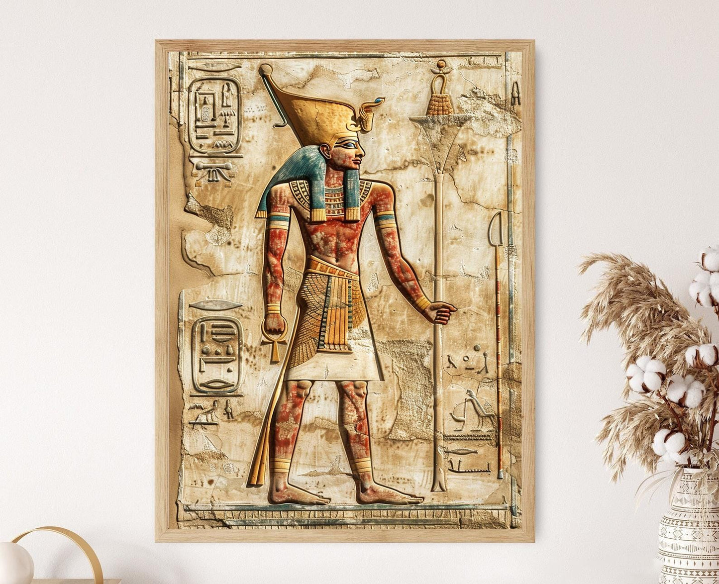 Affiche Égypte Ancienne : Pharaons & Hiéroglyphes - Qualité Archivage