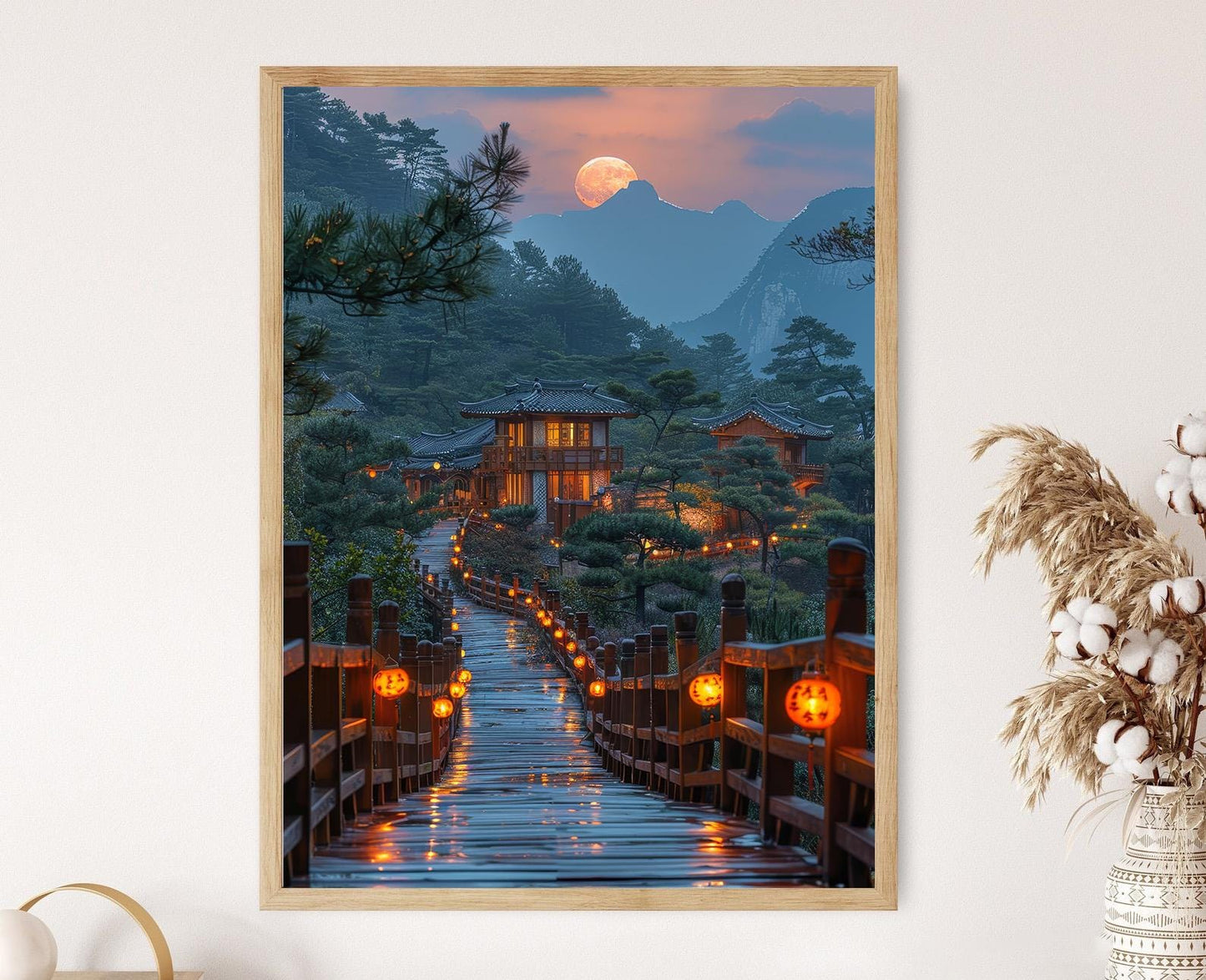 Affiche Festival de la Lune – Art Paysager Traditionnel Coréen