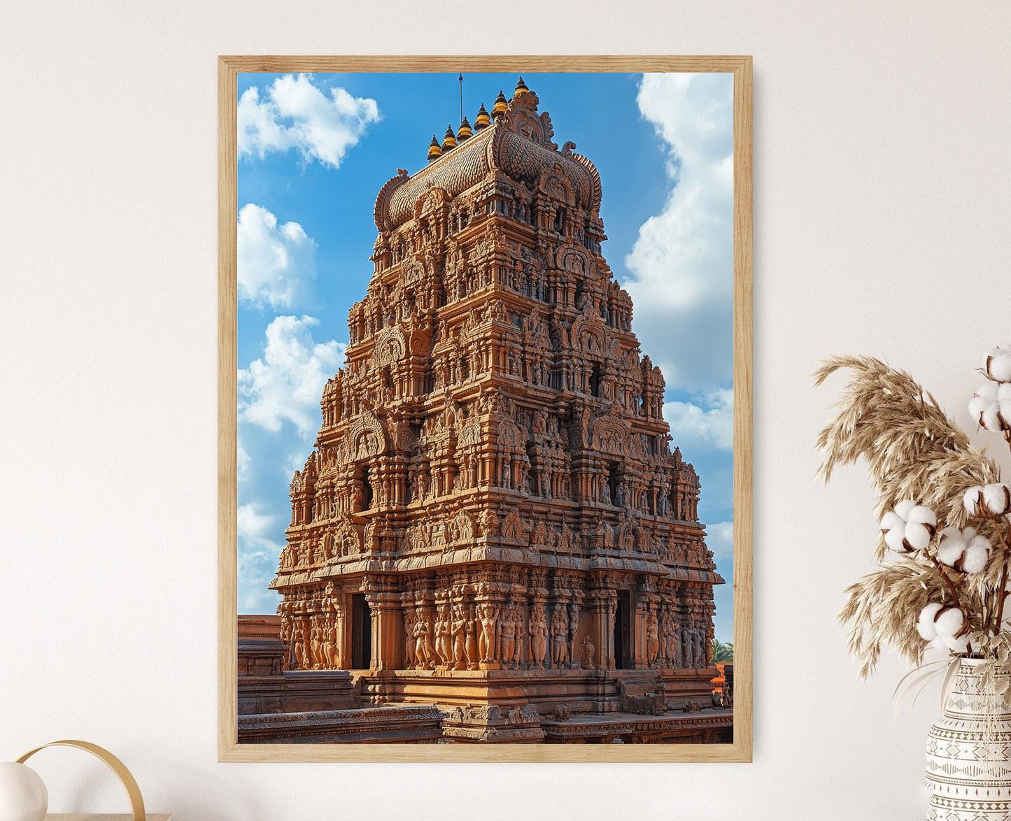 Affiche Temple Brihadeeswarar – Poster Héritage Dynastie Chola