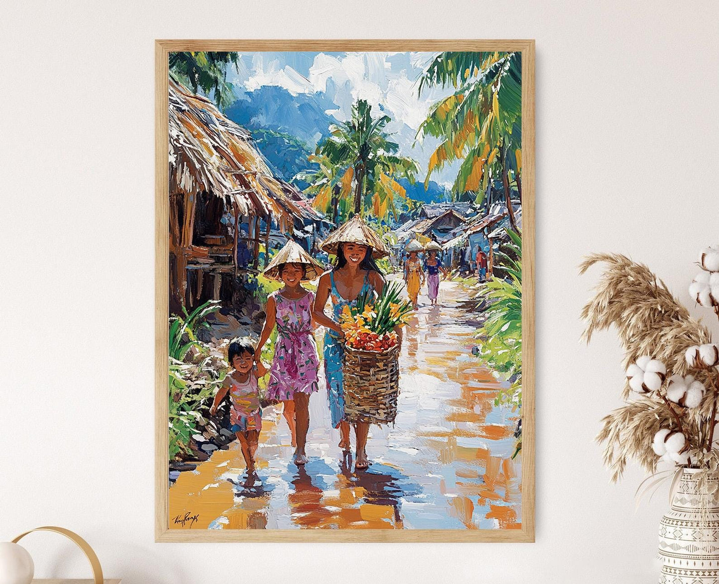 Affiche Village Filippin Rustique – Impression Artistique Culturelle