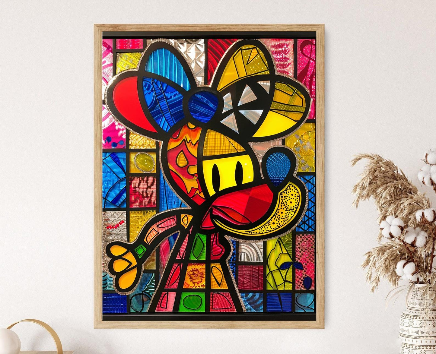 Affiche Pop Art Vibrante – Illustration Colorée et Abstraite