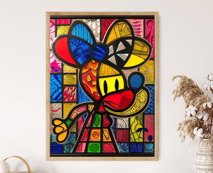 Affiche Pop Art Vibrante – Illustration Colorée et Abstraite