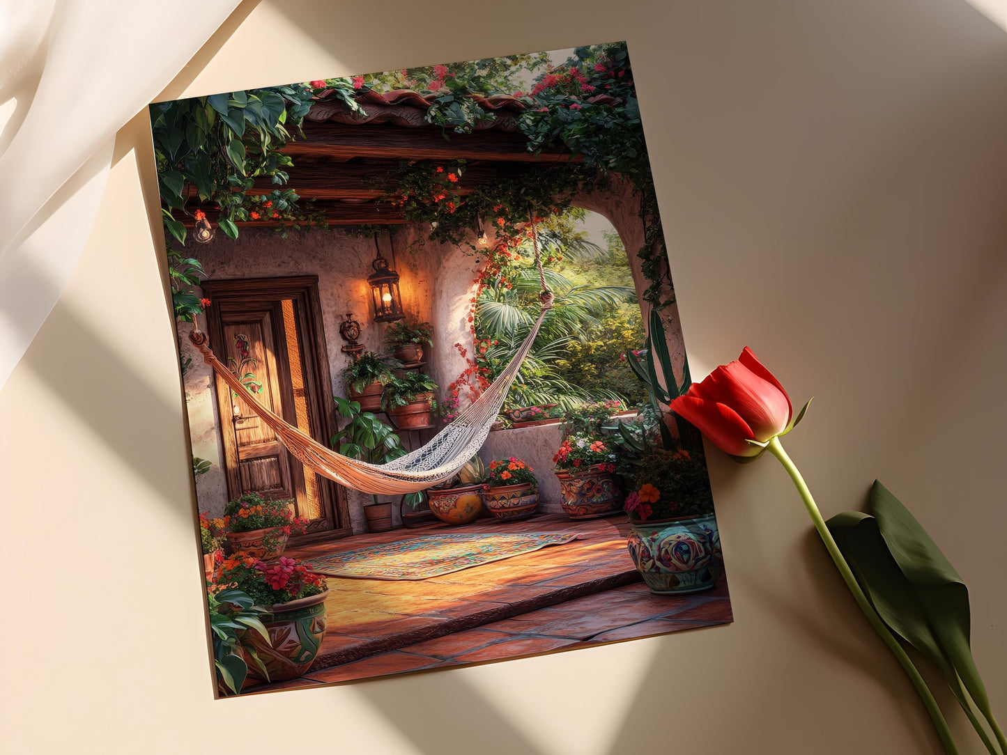 Affiche Décor Nicaraguayen – Poster Illustration Motif Culturel