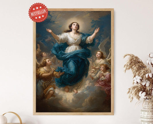Affiche Baroque de l'Assomption de Marie – Poster Art Murillo