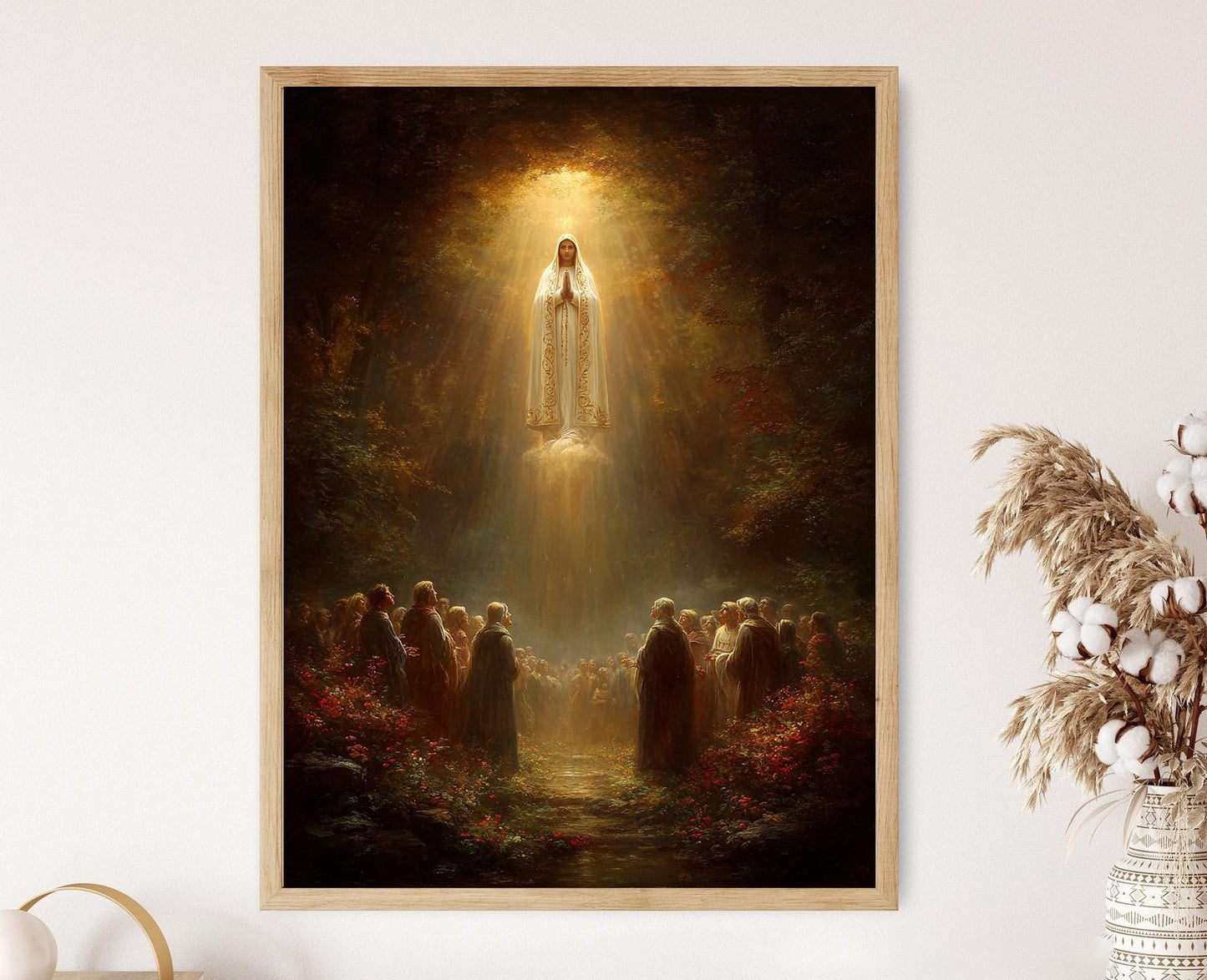Affiche Notre-Dame de Fatima : Miracle du Soleil – Art Catholique