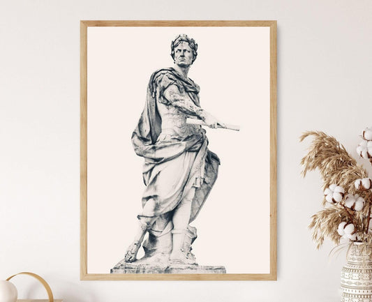 Affiche César – Poster Art mural empereur romain en marbre