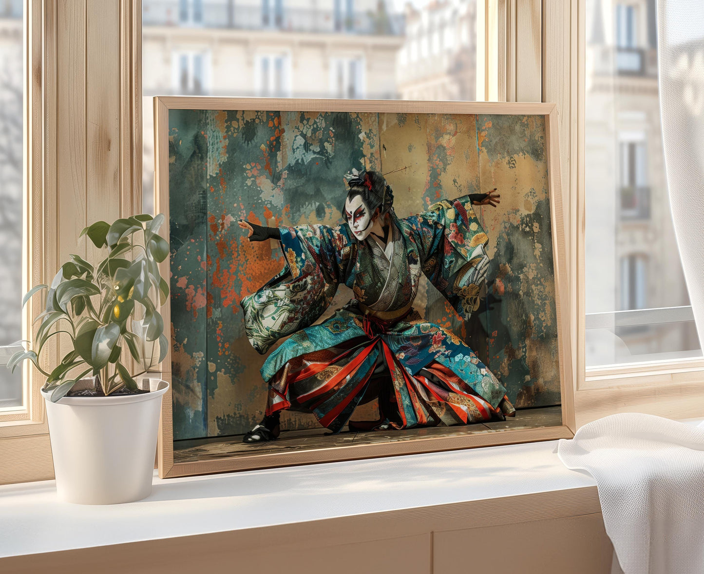 Affiche Kabuki – Œuvre d'art japonaise, décoration culturelle idéale pour les collectionneurs