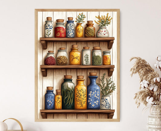 Affiche Remède Herbo-Pakistanais : Huile de Kalonji, Fenouil & Ajwain