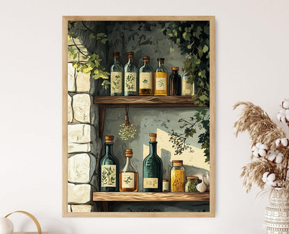 Affiche Médecine Folk des Balkans – Poster Nature Morte Rustique