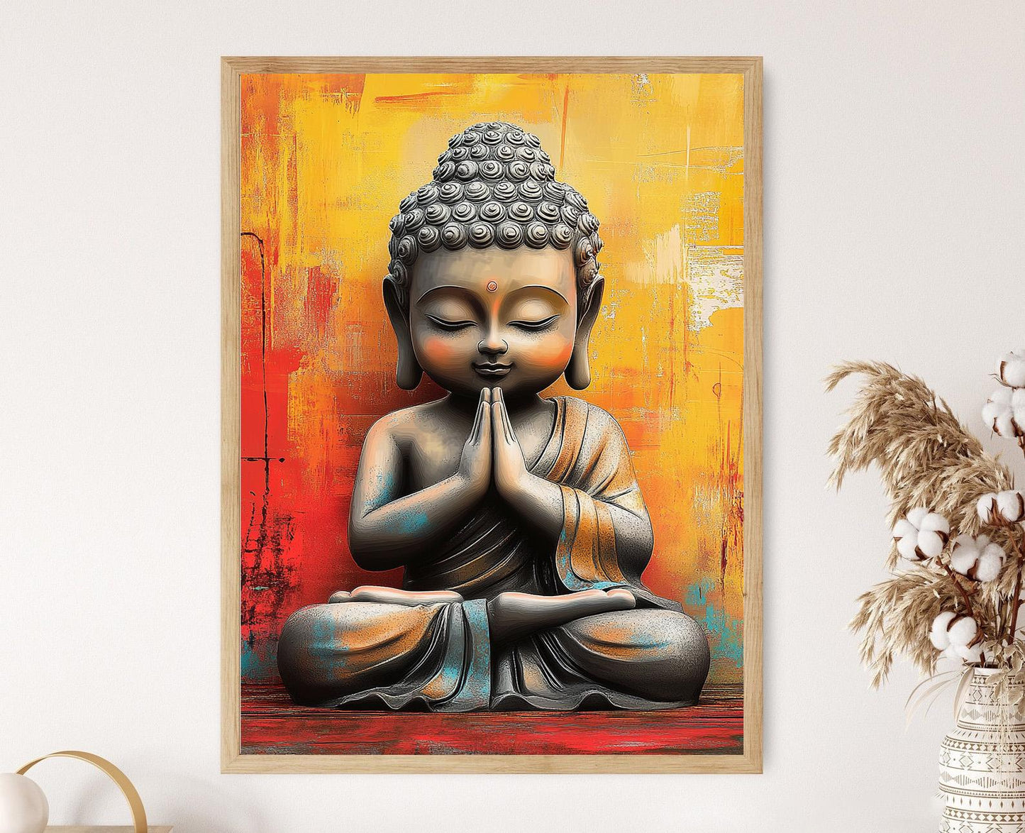Affiche Bouddha Méditatif – Poster Décor Zen pour Salle de Yoga
