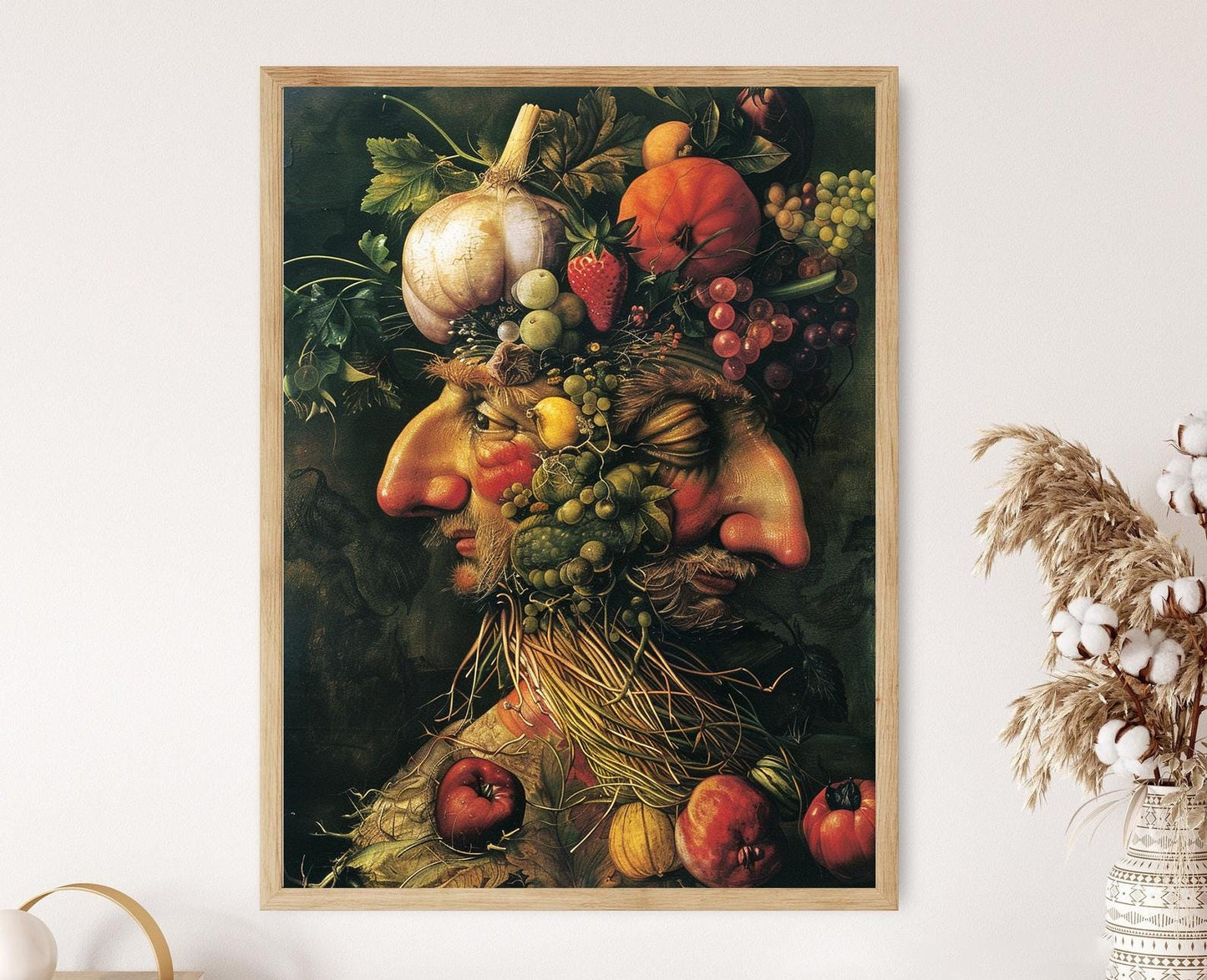 Affiche Arcimboldo – Portrait de légumes original pour déco unique