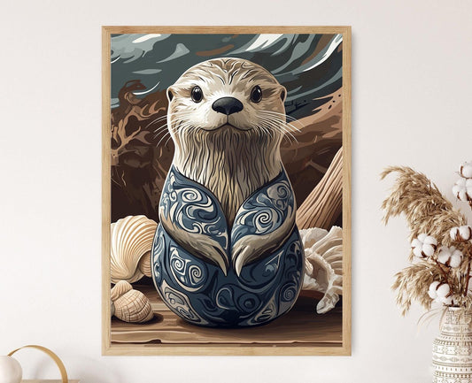 Affiche Loutre de mer Haida – Poster Art Print Décor Héritage Indigène