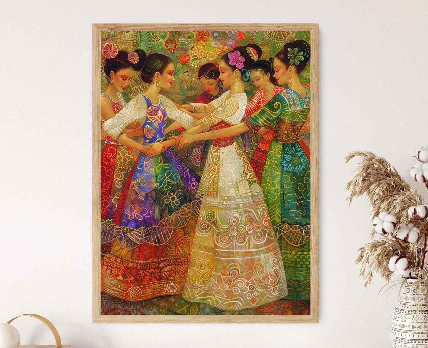 Affiche Pangalay – Poster Art Culturelle Vibrante des Philippines