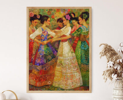 Affiche Pangalay – Poster Art Culturelle Vibrante des Philippines