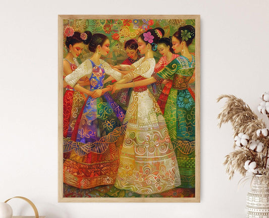 Affiche Pangalay – Poster Art Culturelle Vibrante des Philippines