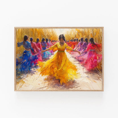 Affiche Tinikling – Poster de Danse Vibrante Célébrant la Culture Filipine