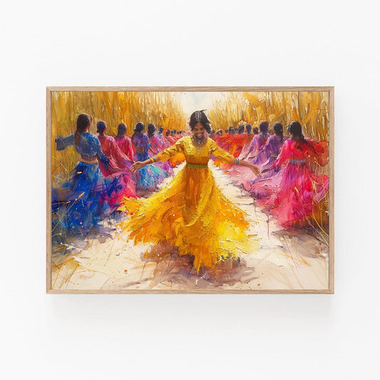 Affiche Tinikling – Poster de Danse Vibrante Célébrant la Culture Filipine