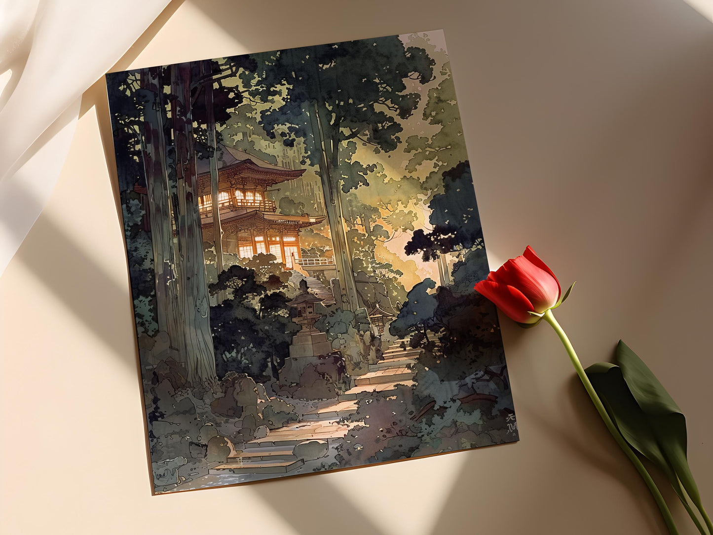 Affiche Paysage Japonais – Impression Art Inspirée de Hiroshi Yoshida